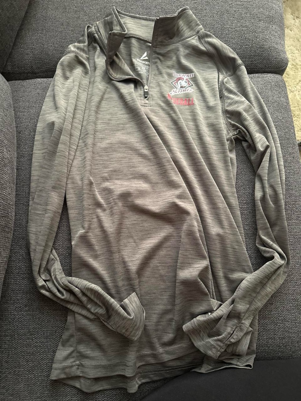 Women’s Quarter-Zip Pullover Sweater - Gray